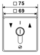 Unterputz-Schlüsseltaster Serie MR mit 2 Tast-Kontakten